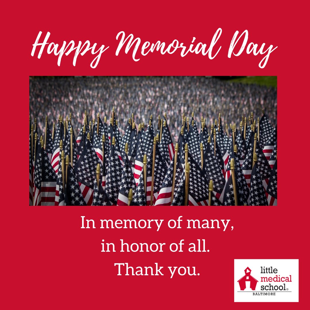 lmsbaltimore's tweet photo. #HappyMemorialDay. Home of the free, because of the brave!  Honor them by honoring the freedom they provided responsibly. #LMSinspire https://t.co/5uKJRyW5s0
