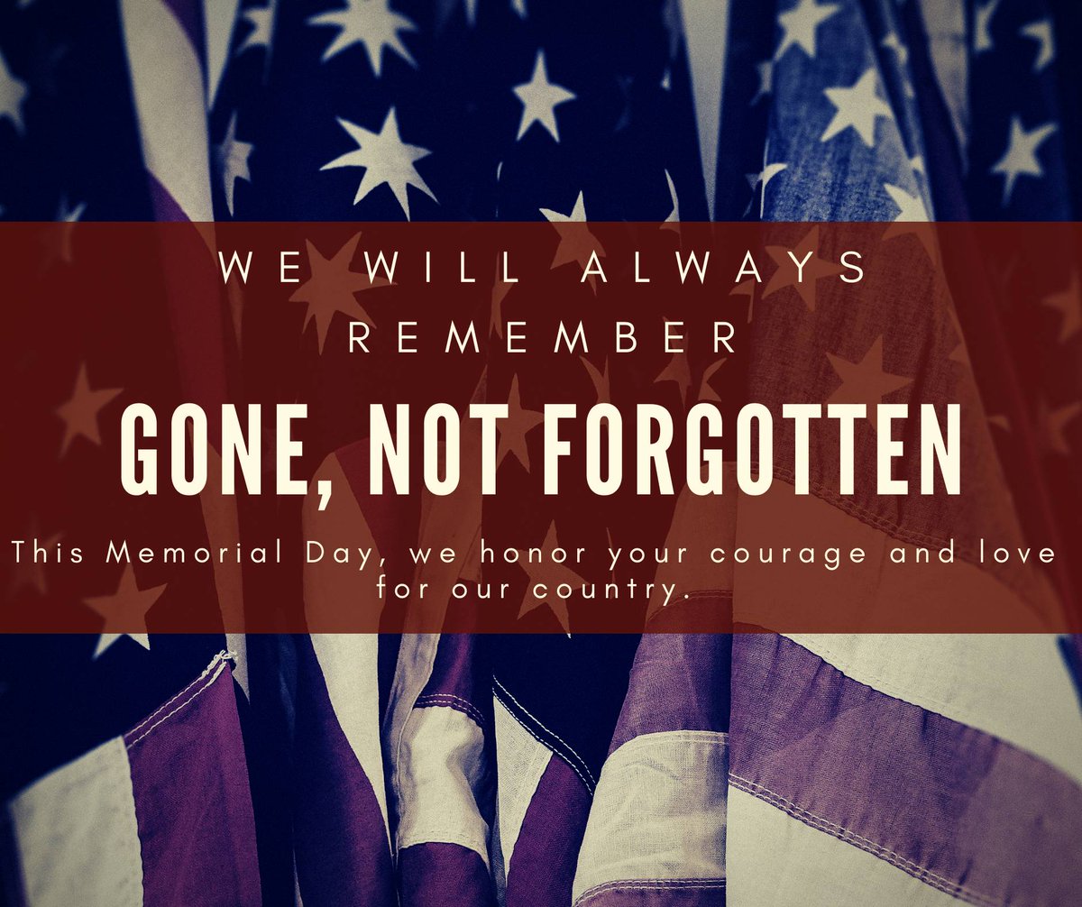 myahblog's tweet photo. Remember the Fallen.
Today, put away your opinions, political affiliations, and agendas. 
Reflect on the lives given freely, families broken, and lives changed forever. 
This sacrifice was made by a stranger. 
Make it your mission today to simply be kind to another.
#memorialday https://t.co/HFvaiOGUzo