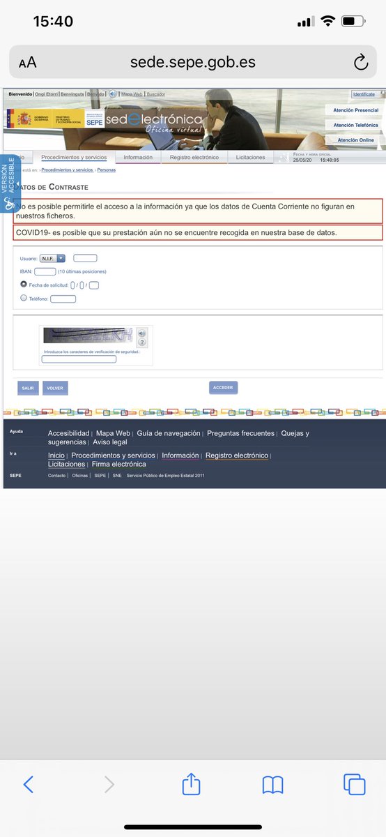 llpnic's tweet photo. @empleo_SEPE Puta mierdaaa . Todos los días revisando y aún sigue esto así , estos o trabajan como el culo o les da igual que los demás no comamos . El correo no responden es q son una vergüenza total @empleo_SEPE #erte #ErteSinCobrar https://t.co/q8ojqXaSA8