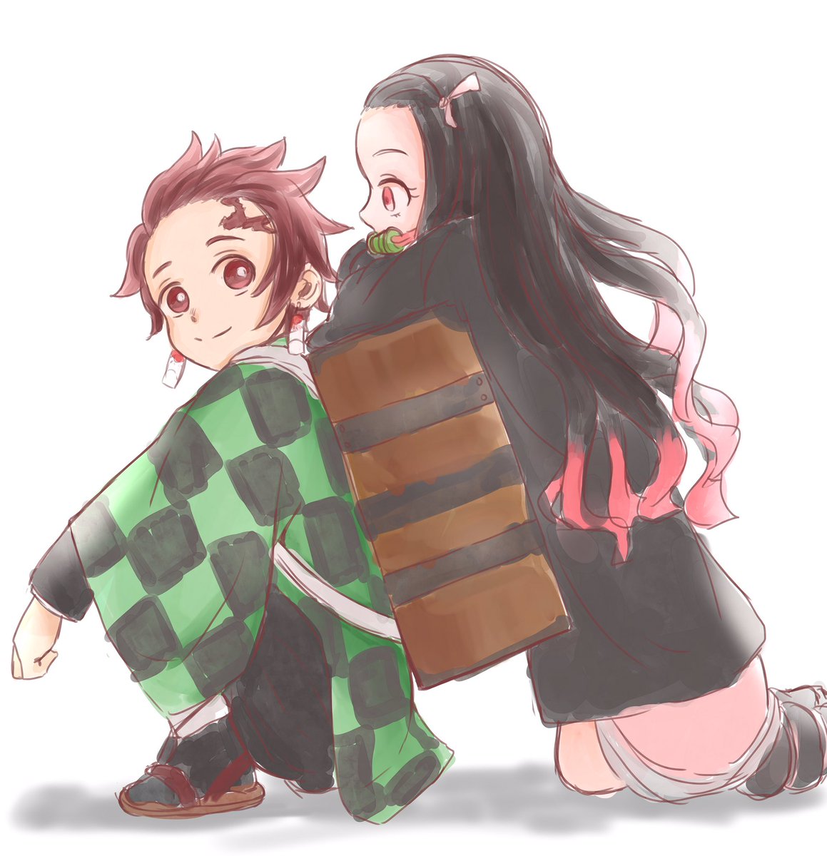 炭治郎 炭治郎と禰豆子 鬼滅のキャラもちょこちょこ描きたい 鬼滅って女 ちびぐみ のイラスト 炭治郎 炭治郎と禰豆子 鬼滅のキャラもちょこちょこ描きたい 鬼滅って女 ちびぐみ のイラスト