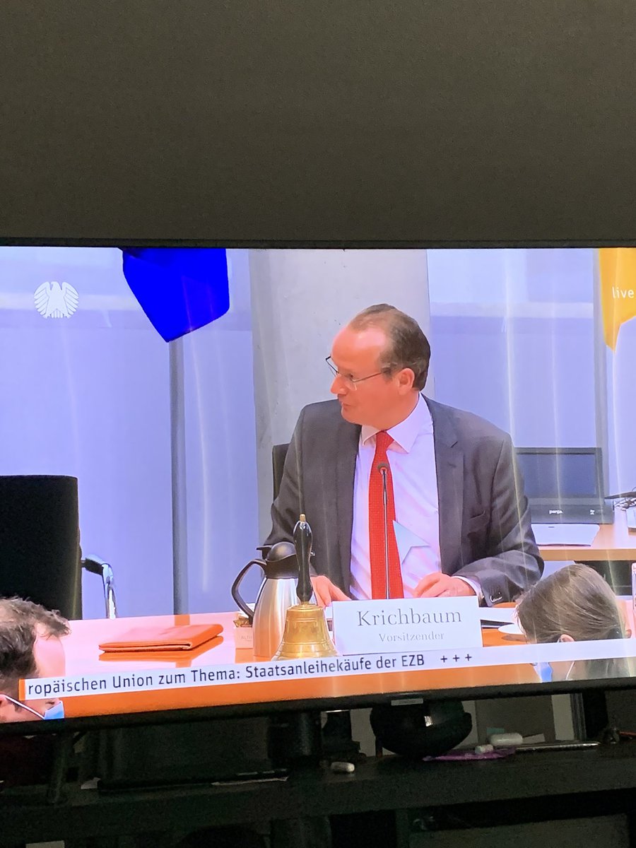 Gunter Krichbaum ( @cducsubt) opens the hearing  #Bundestag and (rightly) notes that the  @BVerfG has created a “dilemma” because  has to respect the  @ecb’s independence, the  @EUCourtPress decision, and the  @BVerfG judgement.  #PSPP  https://twitter.com/GrundSebastian/status/1264772752977862658