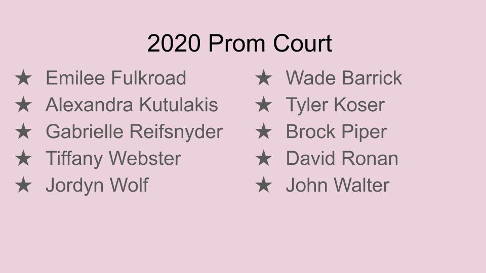 bear_mbear's tweet photo. Congratulations to the Big Spring 2020 Prom Court! https://t.co/c8Mgsw7fWf