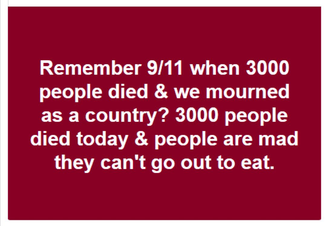 AleynaMoreHuman's tweet photo. I woke up this morning to news about people suing their state governments because they want the freedom to party this Memorial Day weekend. How are you #ProLife but it is OK to to spread a disease to chronically ill people? Not very pro life to me…
#COVIDiots
#HappyMemorialDay https://t.co/I6tDlBxdlG
