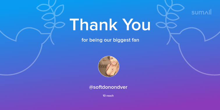 ItsMeBen426's tweet photo. Our biggest fans this week: softdonondver. Thank you! via https://t.co/vcJ1aaCTUa https://t.co/Zo4oo6hsAg