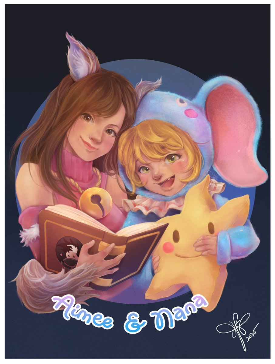 Baluluys's tweet photo. Aimee &amp; Nana's Slumber Party
Doodle for my sister &amp; her favorite #MobileLegends hero.
Did not record any timelapse of the progress, I mostly slept in between hahaha and had to do other trad stuffs :DD
#artph #illustration #digitalart https://t.co/M1awW0LDuM