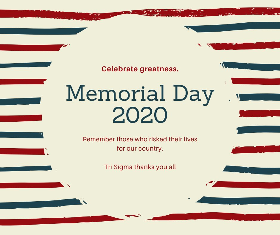 TriSigmaLU's tweet photo. Home of the free, because of the brave! A big thank you to all our heroes from Tri Sigma Theta Delta https://t.co/gGfzgUz91w