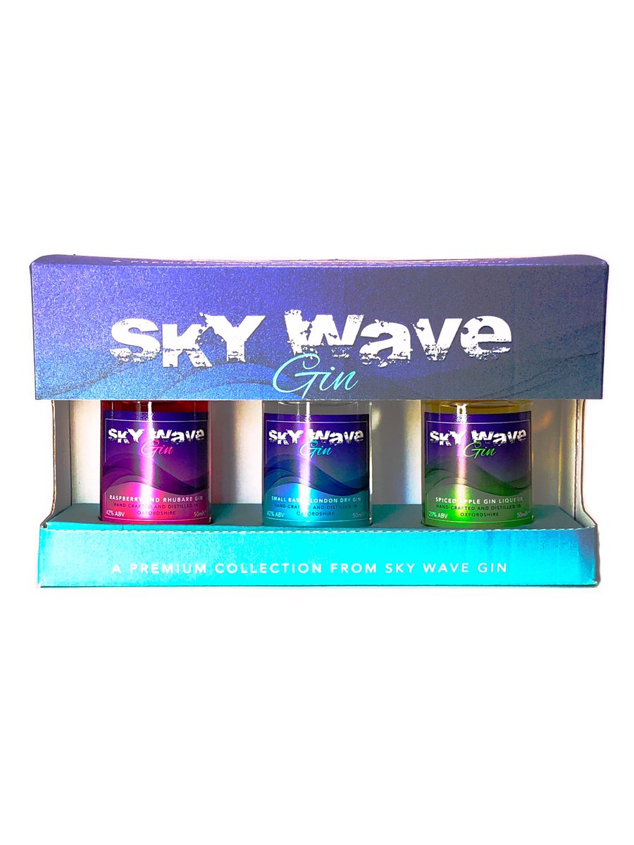 SkyWaveGin's tweet photo. We have the perfect present for a gin lover. Treat them to our first ever virtual gin tasting. Sky Wave Ginβs Master Distiller will be leading events on Sat 13 June on FB live. Buy entry & tasting box inc our gorgeous miniatures gift pack at https://t.co/LagETNiO8h #ginmonkey https://t.co/9dPL92dMpb