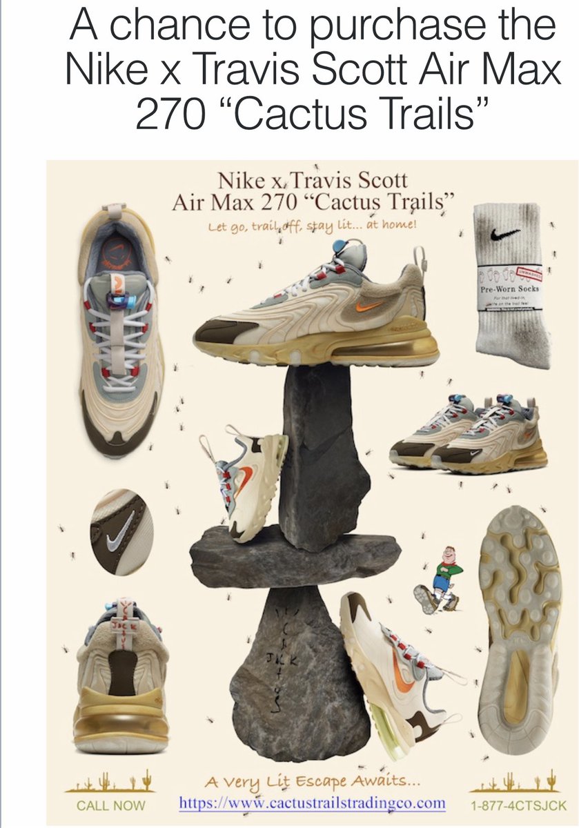 travis scott x nike air max 270 react raffle