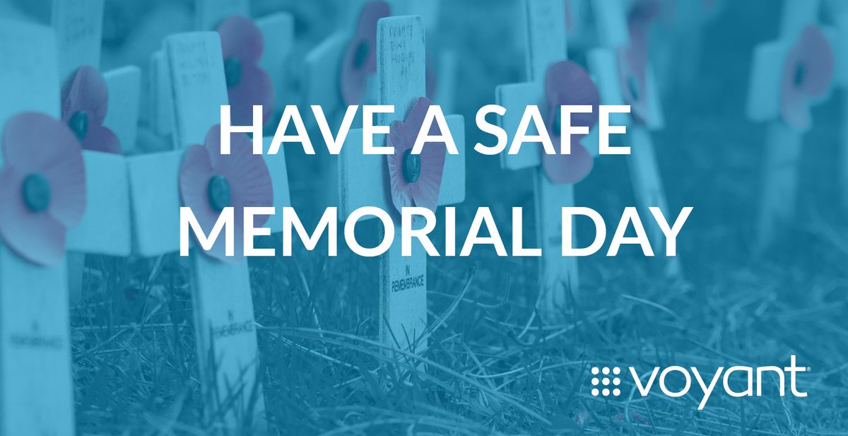 We're deeply grateful to the service men and women who have sacrificed to protect us. Wishing you and your family a very happy and safe Memorial Day.