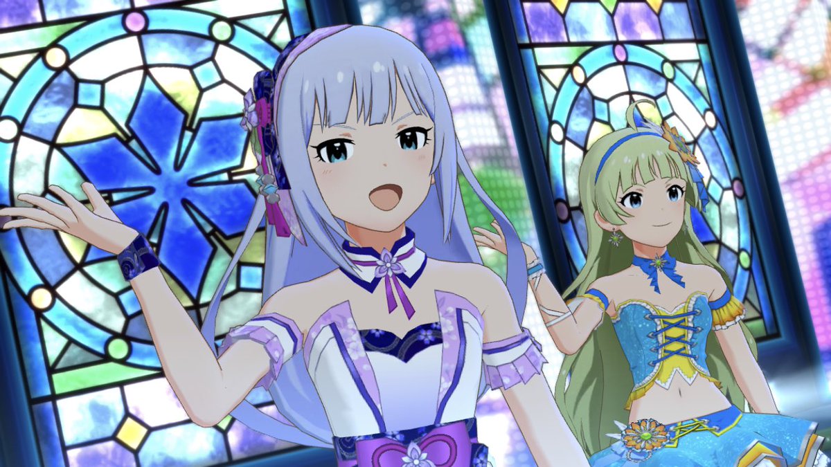 らび Fairy Taleじゃいられない を青系衣装で ミリシタ深夜の真剣スクショ60分一本勝負 白石紬 宮尾美也 島原エレナ 四条貴音 田中琴葉