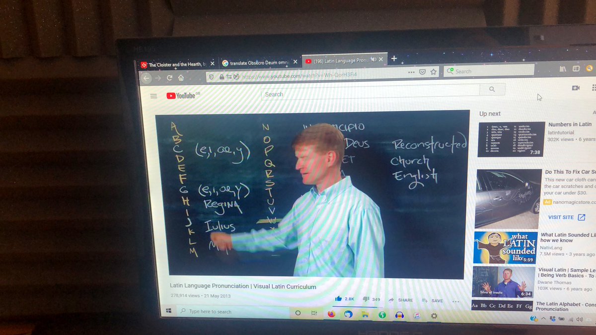 Chris_Coxon's tweet image. When half the book you’re recording happens to be in Latin... #voiceoverproblems