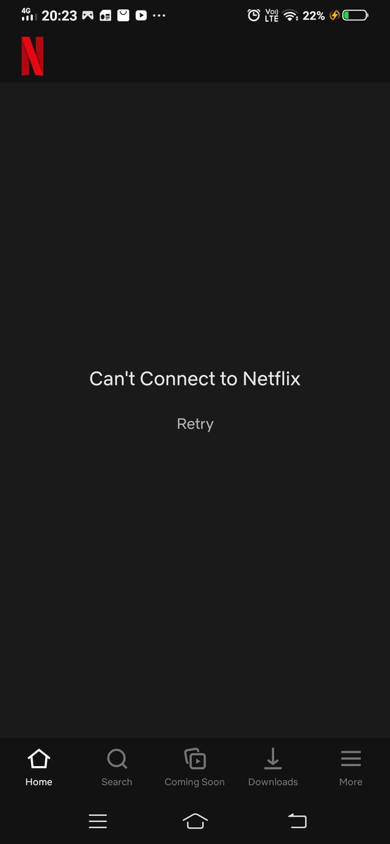 fithriamaliaa's tweet photo. What's going on with your app? Is there any problem? @netflix 
Anyone got the same issue with netflix? https://t.co/IbQhMC51DI