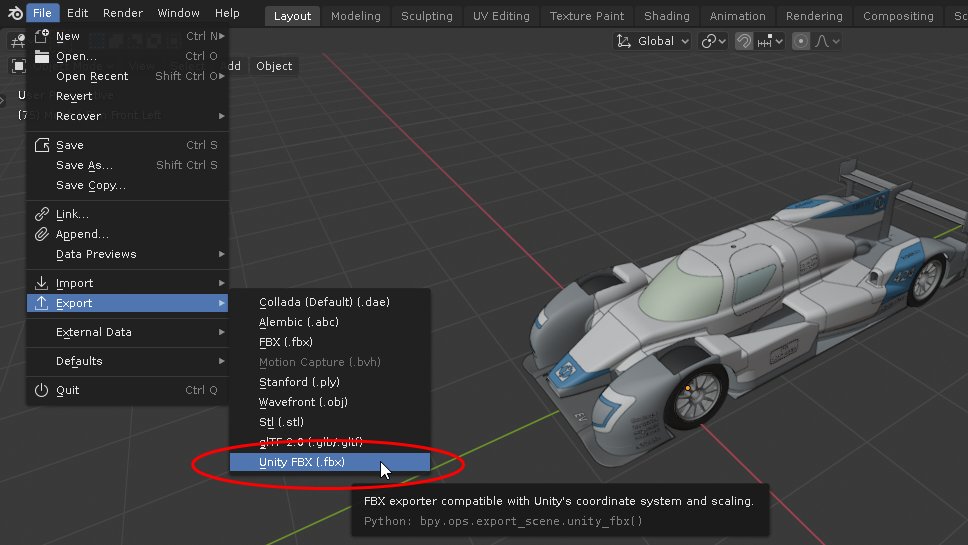 Unity export