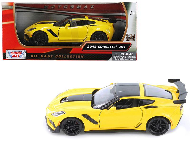Check out this product 😍 2019 Chevrolet Corvette ZR1 Yellow with Black Accents 1/24 Diecast Model Car... 😍 by Motormax starting at $32.15. Show now 👉👉 shortlink.store/yX0TQZSkl