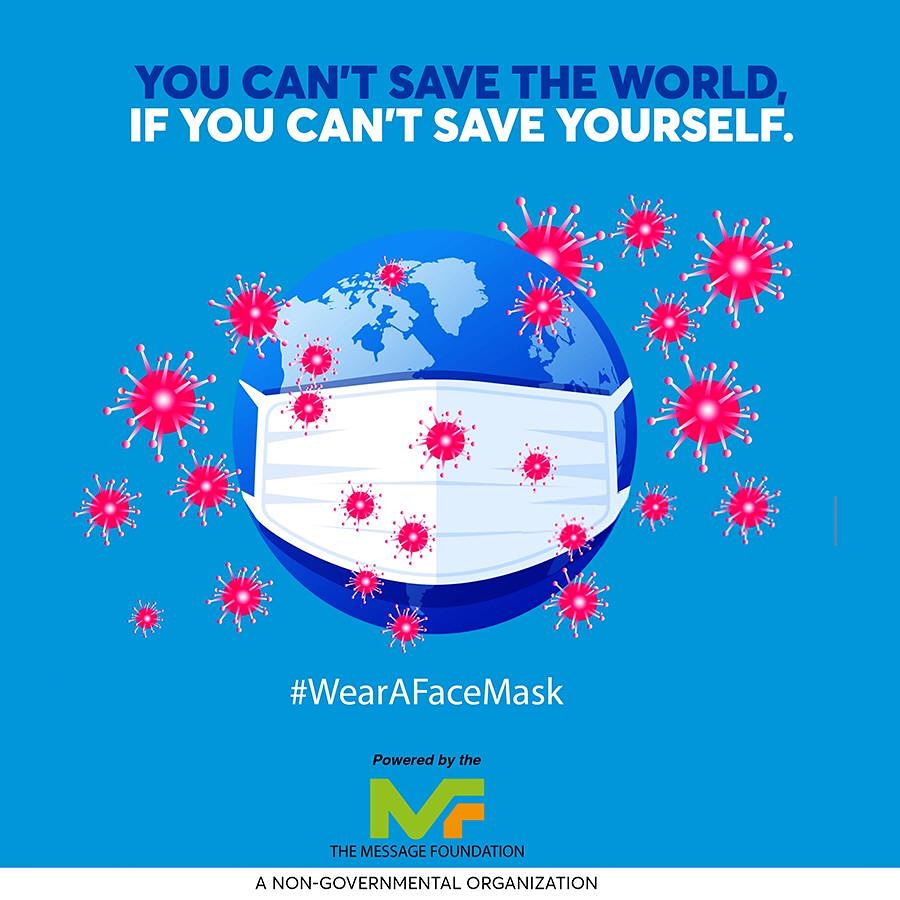 TheMessage_F's tweet photo. Please wear a mask today to stay safe. Together we can flatten the curve
#themessagefoundation #flatteningthecurve #staysafe #wearamask #NGO #savetheworld https://t.co/PqO64pGWXC