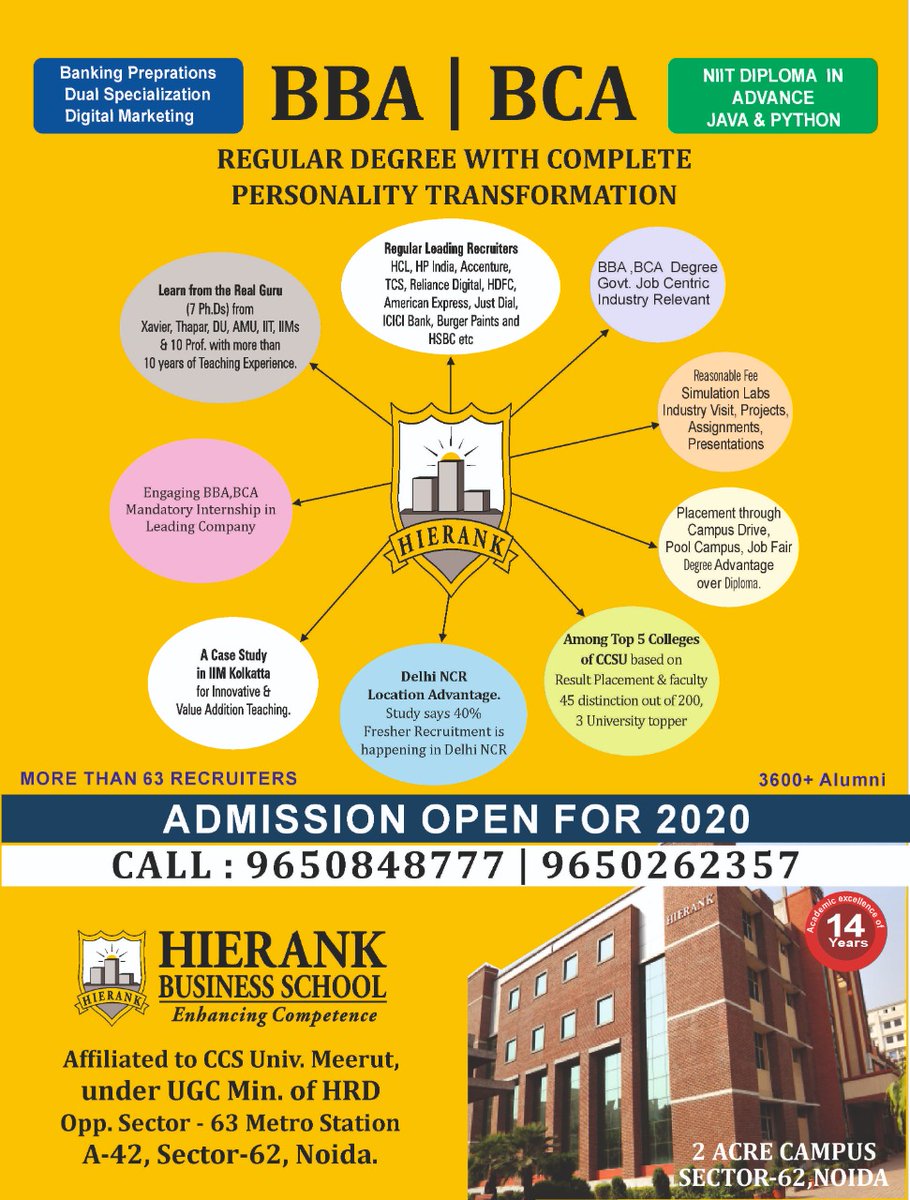 DrAjayKumarMi16's tweet photo. Apply online For Industry Ready BBA | BCA  and get an Early Bird Scholarship Of Rs. 15000/- or an Apple Tablet with 100% ROI Assurity.
Visit-https://t.co/BlPMrFtCc4
@HierankBusiness 
@HierankBS 
@HIERANKBSCHOOL 
@RajeshSahay18
#eidmubarak2020
#mondaythoughts
#realme
#Noida
#Delhi https://t.co/8yvUVwfFBa