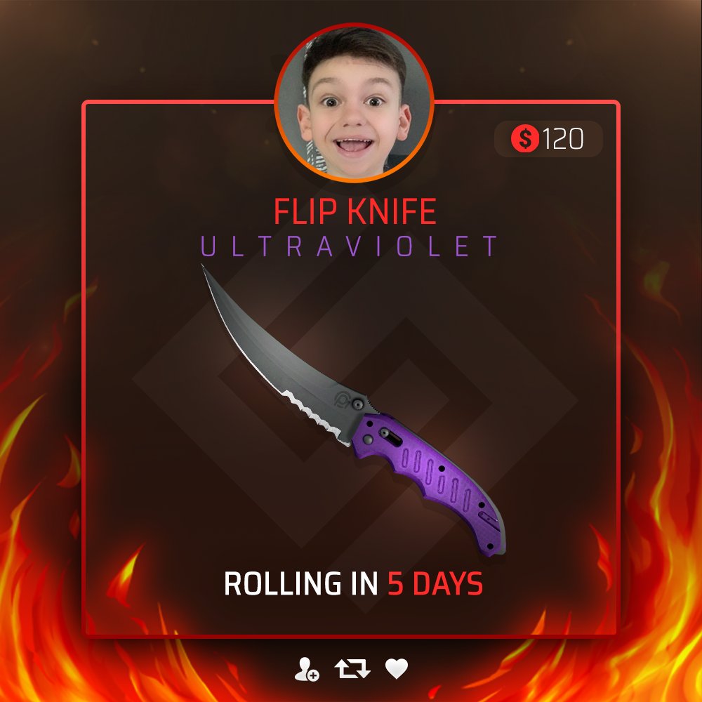 yungshapez's tweet image. 🎁 $120 FLIP KNIFE | ULTRAVIOLET GIVEAWAY

Enter now:
- Retweet
- Follow me &amp;amp; @pop_o_cIock 
- Tag a friend

⏰ 5 DAYS - GOOD LUCK!