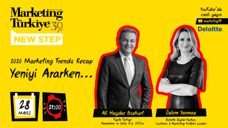 Marketing Türkiye (@marketingtr) on Twitter photo 2020 Marketing Trends Recap
Yeniyi Ararken…
28 Mayıs Perşembe 21:00’de Marketing Türkiye New Step’in konukları <a href="/Toyota_Turkiye/">Toyota Türkiye</a> CEO’su Ali Haydar Bozkurt ve <a href="/DeloitteTurkiye/">Deloitte Türkiye</a> Digital Partner, Customer & Marketing Portfolio Leader Özlem Yanmaz olacak.
marketingturkiye.com.tr/haberler/yeniy… 2020 Marketing Trends Recap
Yeniyi Ararken…
28 Mayıs Perşembe 21:00’de Marketing Türkiye New Step’in konukları <a href="/Toyota_Turkiye/">Toyota Türkiye</a> CEO’su Ali Haydar Bozkurt ve <a href="/DeloitteTurkiye/">Deloitte Türkiye</a> Digital Partner, Customer & Marketing Portfolio Leader Özlem Yanmaz olacak.
marketingturkiye.com.tr/haberler/yeniy…