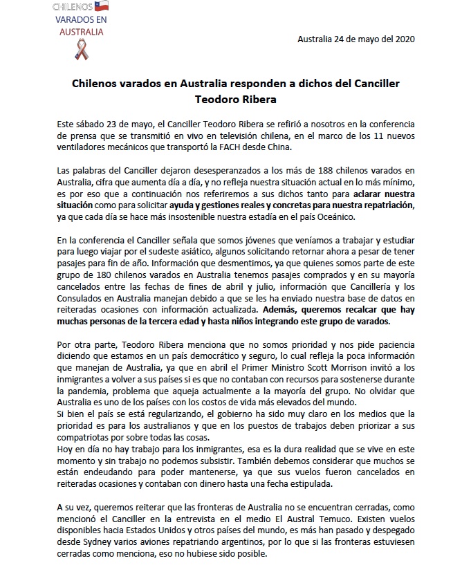 chilenosvarado1's tweet photo. Entregamos respuesta al canciller @TeodoroRiberaN sobre sus palabras del 23 de mayo @GobiernodeChile @Minrel_Chile @CNNChile @biobio @TVN @CHVNoticias @gutierreznacho @siliconvalle @Emol @Cooperativa @biobio @Bienvenidos13 @canal13 @Mega @latercera @LaRedTV @elmostrador @lun https://t.co/hOr7yq23Ur