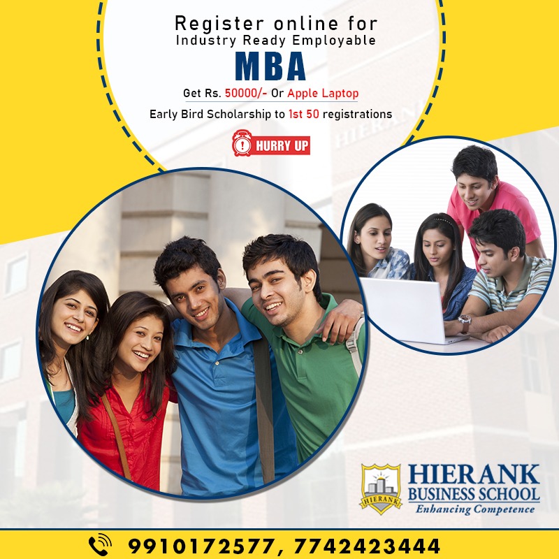 DrAjayKumarMi16's tweet photo. Last 5 seats remaining among first 50 for HBS Early Bird Scholarship #MBA2020
Apply online- https://t.co/BlPMrFtCc4
15th Year of Excellence with 100% ROI Assurity.
Remarkable fee less than 1 Year Package.
@HierankBusiness
@HierankBS
@HIERANKBSCHOOL
@RajeshSahay18
#eidmubarak2020 https://t.co/ROv5YweOCQ