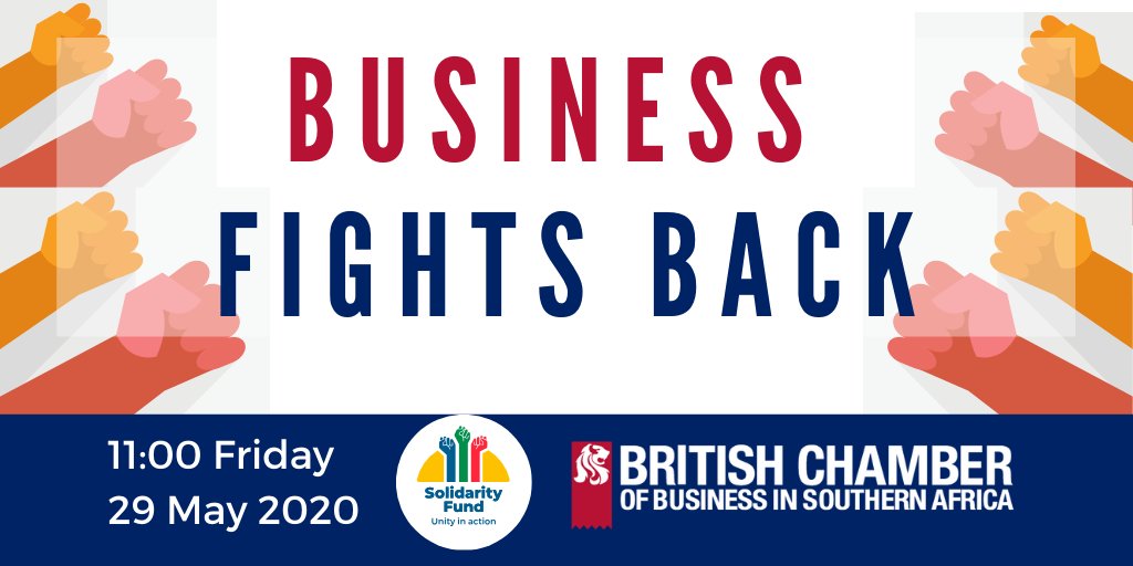 SolidarityRSA's tweet photo. In solidarity with the continent in the fight against COVID-19. Register for the @BritchamSAfrica Business Fights Back webinar. Together we can. https://t.co/85g8O6nTTV
#AfricaDay
#ThatsSolidarity #lockdownsa #Covid19SA #BritChamEvent https://t.co/Am2DvHzgGN