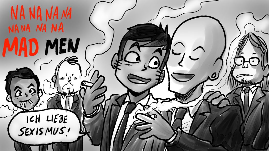 Zum Männertag hatten wir extra eine #NerdShipPodcast-Episode zum Thema #MadMen.
Kann man immer noch nachhören: open.spotify.com/show/2Af4E9mKG…
60er-Jahre-Sexismus-, Rassismus und -Homophobie in Werbeagenturen, Jon Hamm und Rasenmähertraktoren!

Danke an <a href="/Hugiwugi/">Hugi</a> für das tolle Titelbild!