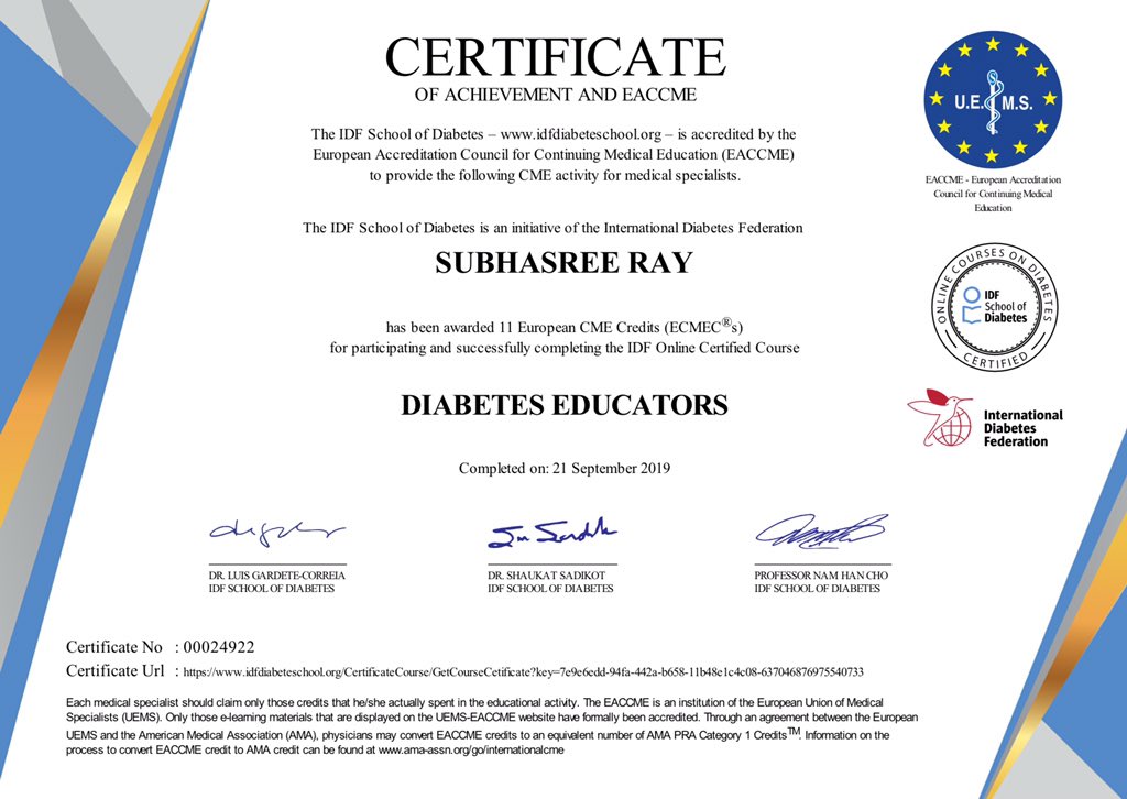diabetes educator course in kolkata