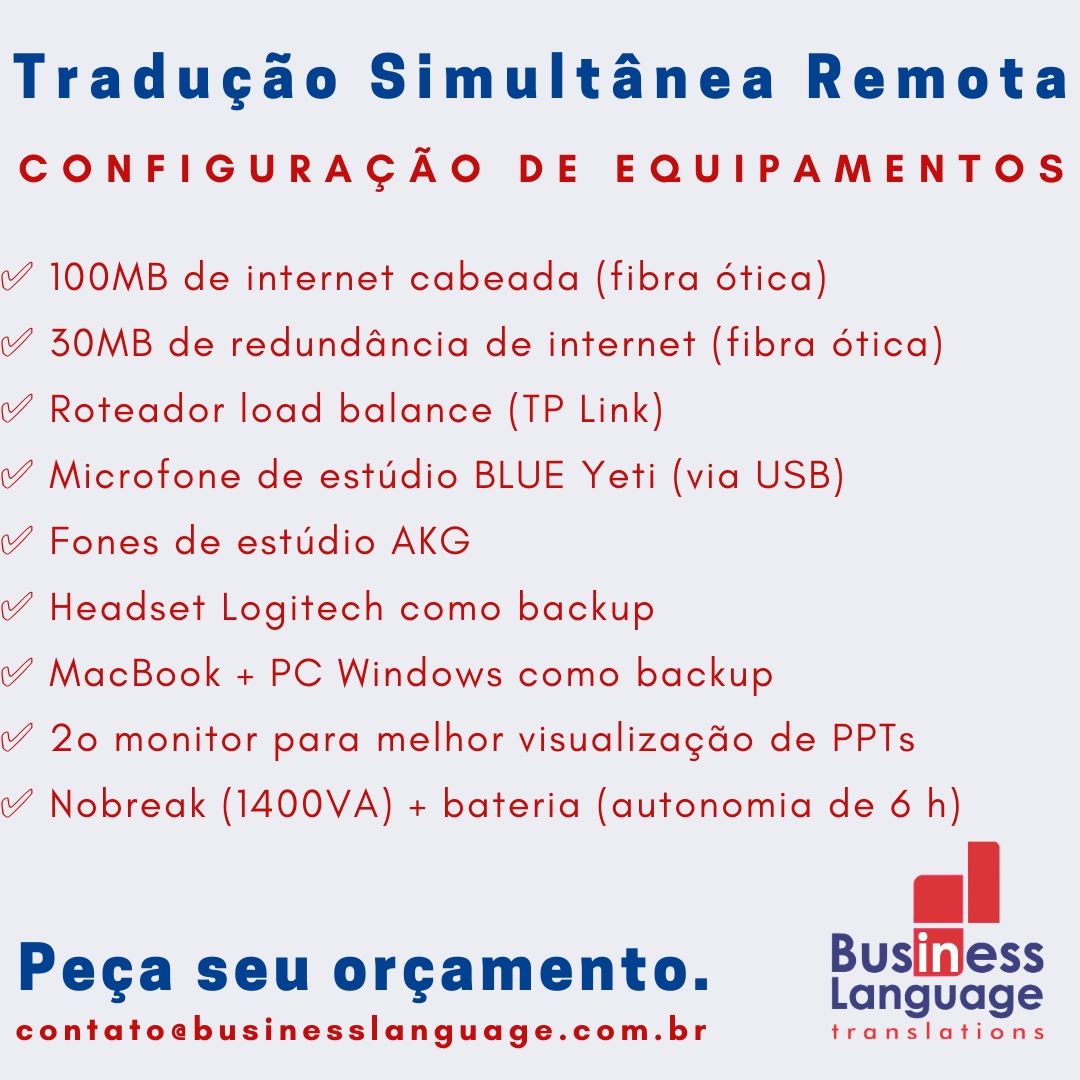 BusinessLangua1's tweet photo. Para haver segurança de conexão numa #live, #videoconferência, #webinar ou #traducaoremota, é necessário estar bem equipado.
#traducaosimultanea #traducaoadistancia #zoom #webex #gotomeeting #gotowebinar #kudo #kudoway #voiceboxer #microsoftteams #interactio #kudo https://t.co/z8qT5fsafi