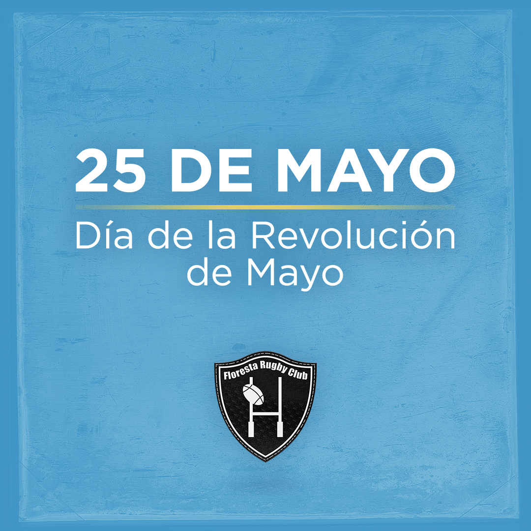 ¡Feliz día de la Patria!

Hoy celebramos 210 años de la Primera junta de Gobierno Argentino!🇦🇷
.
.
.
.
.
.
#DiaDeLaPatria #FlorestaRugbyClub #Rugby #Argentina #FelizDíaDeLaPatria #Patria #RugbyArgentino #FRC #25DeMayo #FelizDía #RevoluciónDeMayo