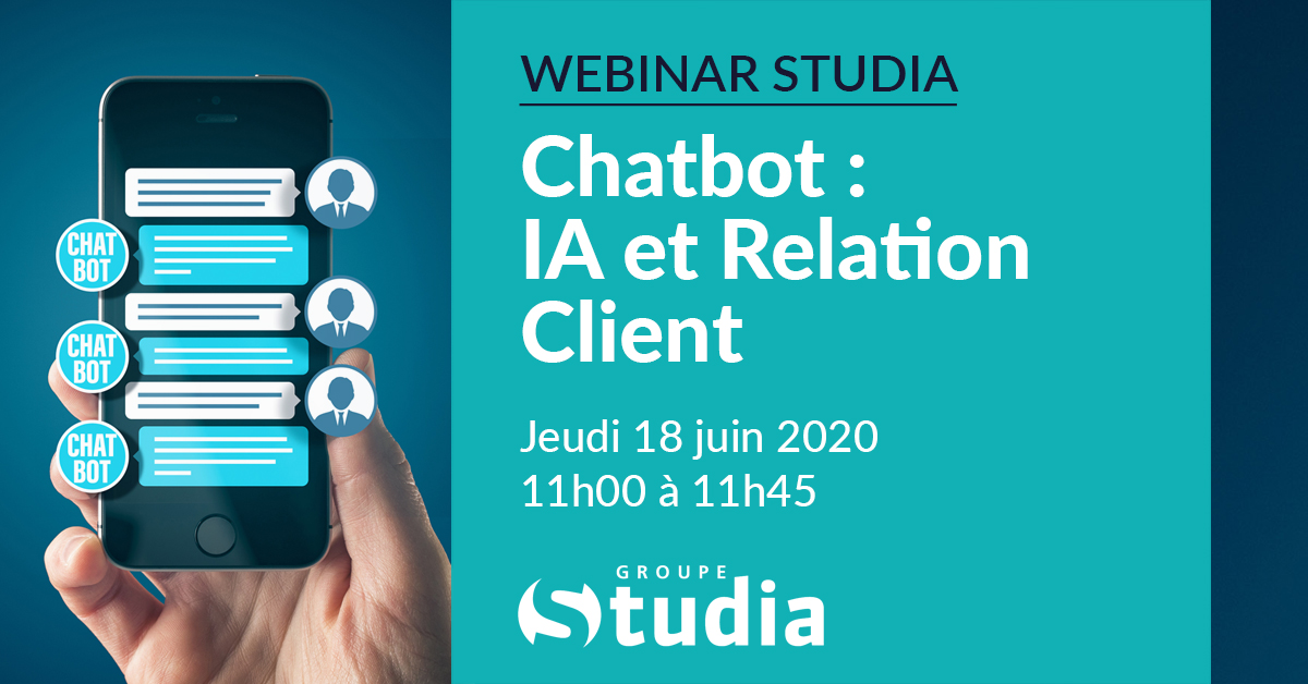 [📢 Event 18 juin - Inscription gratuite] WEBINAR STUDIA "Chatbot : IA et Relation Client" ➡️ studia.fr/chatbot-ia-et-…

#ia #ai #data #Innovation #relationclient #Digitalisation #Digital #intelligenceartificielle #chatbot #webinar #livechat #customersatisfaction #studia