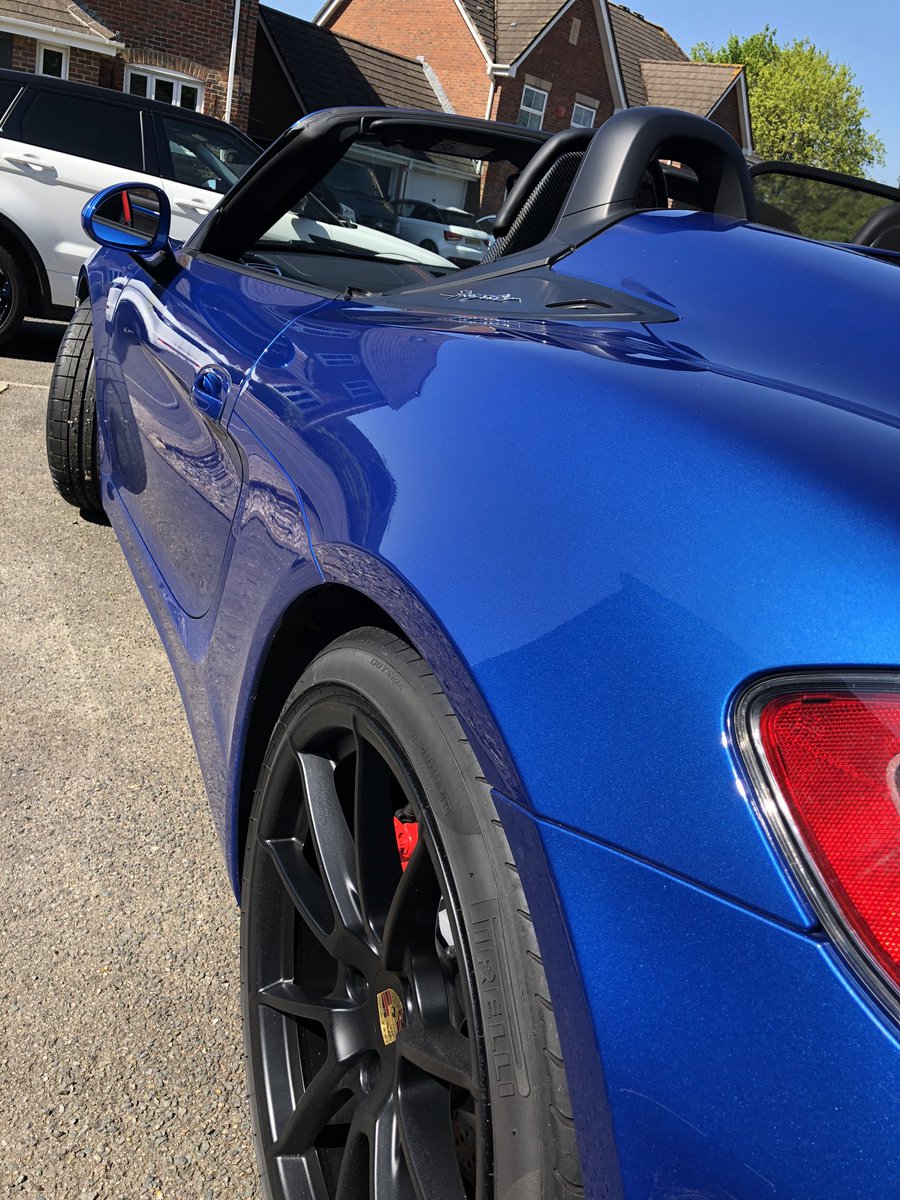 kugakre's tweet image. @BoxsterRegister 1st drive out in the Sapphire Blue 981 Spyder since lockdown