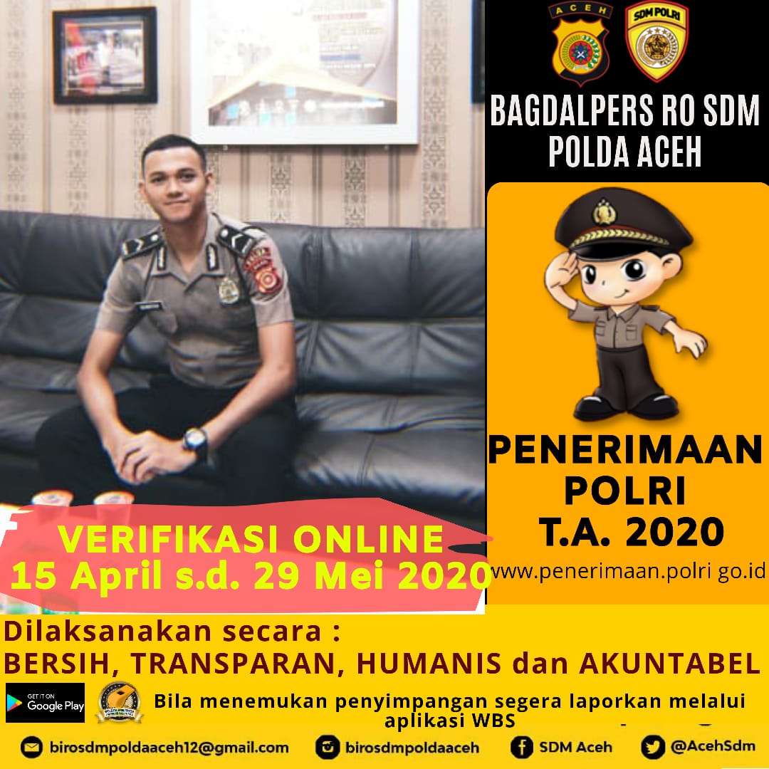 SMazkur's tweet photo. #tribrata 
#ssdmpolri
#sdmpoldaaceh
#humaspoldaaceh
#rekrutmentpolri2020 https://t.co/o7CVTiAybo