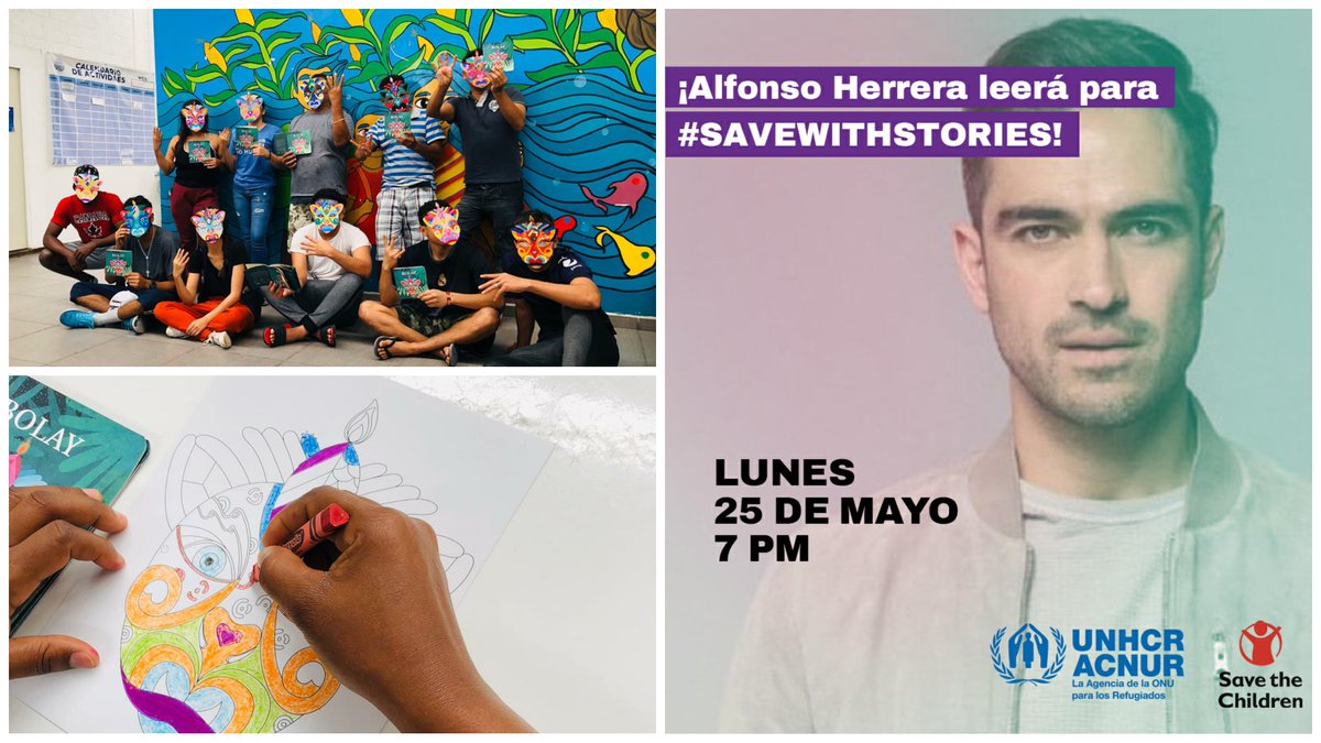 AcnurMexico's tweet photo. 🗓️Hoy sigue el Instagram de nuestro colaborador de alto perfil @ponchohd a las ⏰7:00pm leerá BOLAY un hermoso 📖cuento sobre personas refugiadas y migrantes. https://t.co/zYHizKxQ17