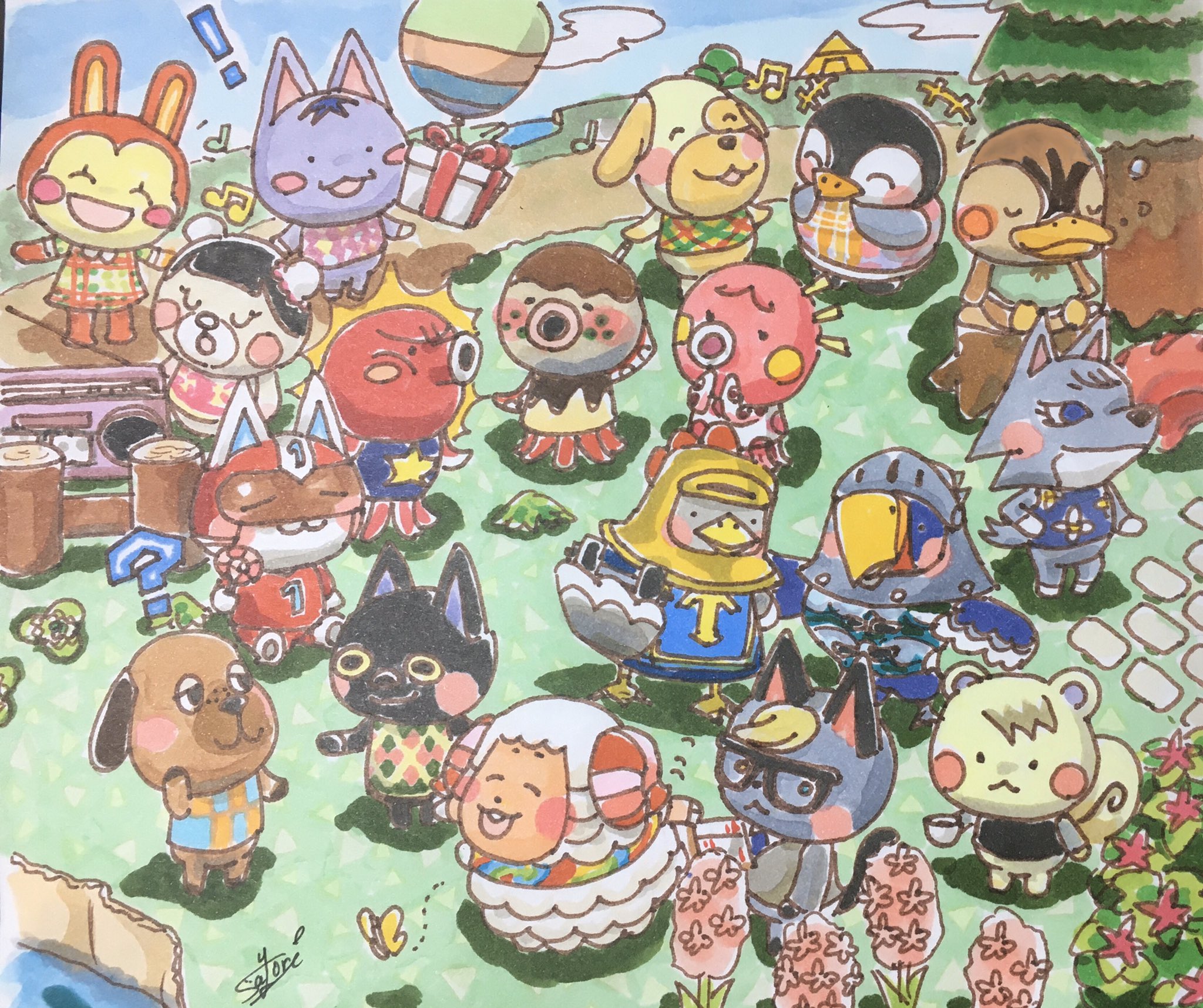 ひーさよ 5 25 フォロワーさんの推し住民のよせあつめ あつまれどうぶつの森 あつ森 イラスト Illustration ちゃちゃまる ジャック ジュン キンカク ギンカク ブーケ ベーグル キャビア 1ごう タコリーナ タコヤ おくたろう