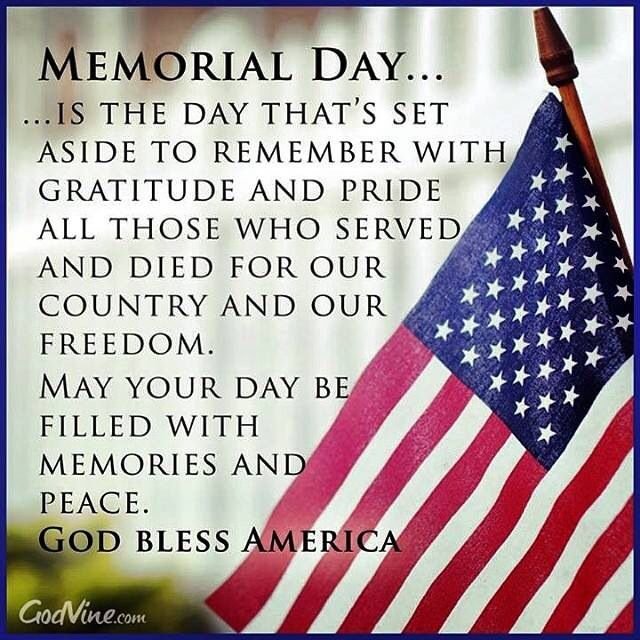 🇺🇲 Today we remember and honor all those that have given their lives to protect ours!!  With gratitude I thank all the servicemembers and their families for their sacrifices for our country! ❤🤍💙 #HappyMemorialDay