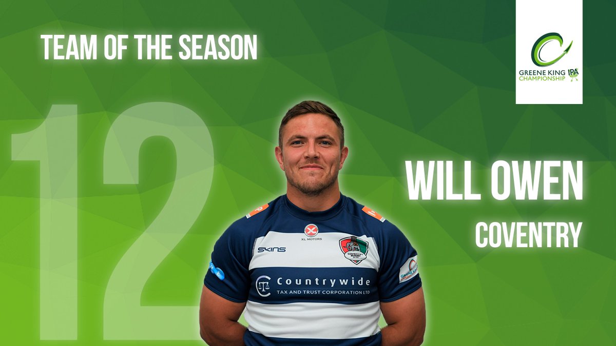 Champrugby's tweet image. Wearing the No. 12 shirt in your #ChampRugby Team of the Season...@CoventryRugby's Will Owen ⭐