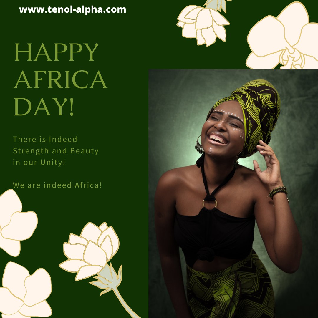 Tenol_Alpha's tweet photo. We are indeed proud of our African heritage and spirit and hope you are too. Let's keep playing our part in building our continent! 💪
#AfricaDay 
#AfricaDay2020
#AfricaUnite 
#MondayMotivation  
#tenolalpha https://t.co/ooV5EYeVu6