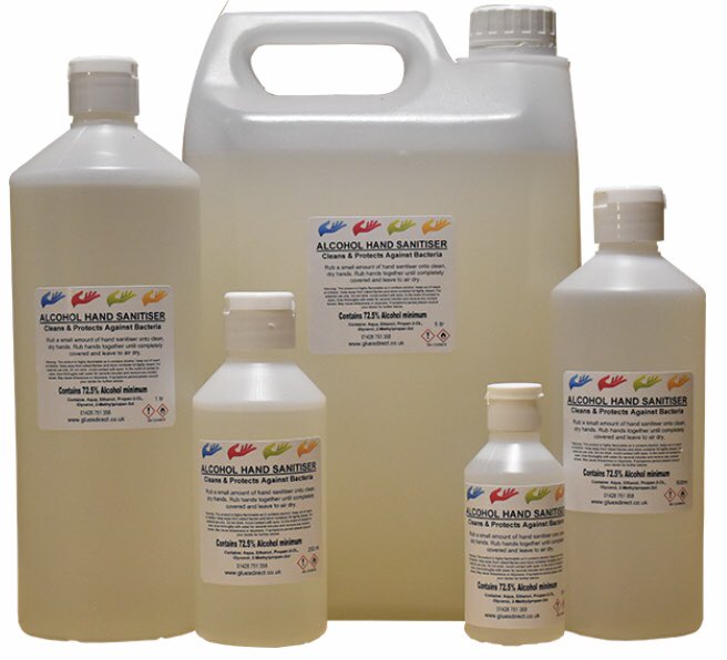 gluesdirect's tweet photo. Looking for your own branded alcohol sanitiser hand gel?
https://t.co/Fpc60ER44m are a U.K. manufacturer and offer bespoke and unique labels for customer looking to add an own branded sanitiser to their catalogue of products.
01428 751358
sales@gluesdirect.co.uk #Covid19UK https://t.co/0j9rG6ZyJN