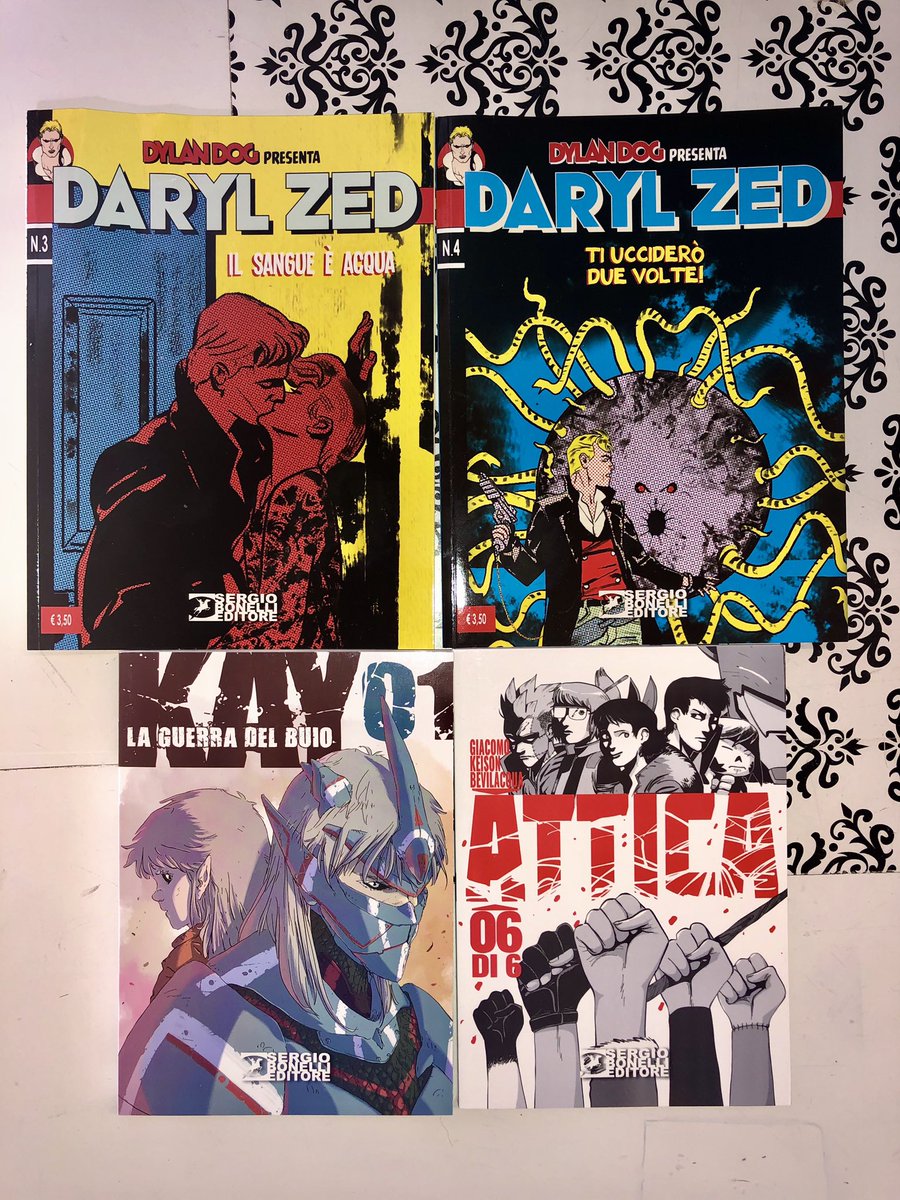 nerditudine's tweet photo. Un po’ di arrivi dalla Bonelli... #darylzed #kaylaguerradelbuio #attica https://t.co/DaDaI3sCHk