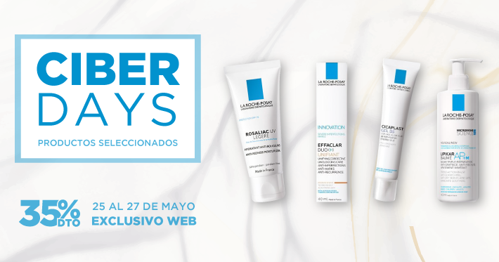FarmashopUY's tweet photo. ¡Llegaron los #CiberDays de #LaRochePosay!
Del 25 al 27 de mayo, aprovechá un 35%OFF en productos seleccionados en nuestra tienda online.
Conocé los productos participantes 👉https://t.co/wF1ytdEzsi https://t.co/ER4h6d1c02