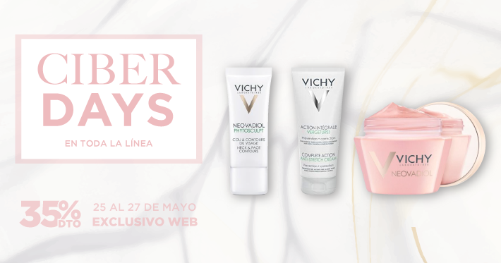FarmashopUY's tweet photo. ¡Llegaron los #CiberDays de #Vichy a nuestra #TiendaOnline!
Del 25 al 27 de mayo, aprovechá un 35% en TODA LA LÍNEA.
*Promo exclusiva web. 👉https://t.co/ENsRfMafxL https://t.co/qH5bDCFgkV