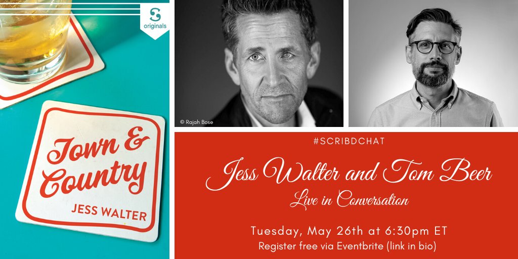 sarahrusso's tweet photo. Join us tomorrow, 5/26 @ 6:30pmET for a #livechat with @1JessWalter and @TomBeerBooks to talk about Jess's new short story "Town &amp; Country." We'll talk about #writing, aging parents, humor in trying circumstances, and more. Register: https://t.co/LPdziIPAMO https://t.co/LTeCZYBKGJ
