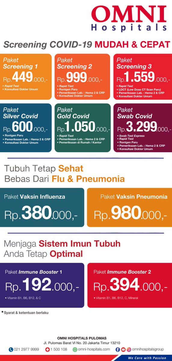 deviaany's tweet photo. Yg berminat untuk screening covid bisa dm ya guys 😉 https://t.co/GLymKWHpVr