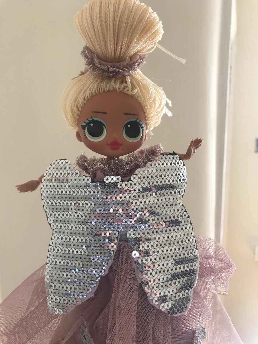 ⁦<a href="/MissMteach/">Mrs Mulligan</a>⁩ we created a party outfit for my LOL doll! Used an old party dress of mine! Love Iris x