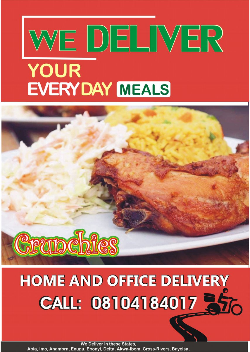 crunchiesfcng's tweet photo. YES! 
We #Deliver #QUICK and #Fast to you.
Call now, 08104184017.

#Eid, #CrunchiesKidzvideochallenge, #crunchies, #StayAtHome , #StayHome #staysafe, #Foodie , #cakes , #kids , #ChildrensDay , #VideoViral , #Nigeria , #Icecream, #FanClub, #GetInvolved #wemakeOURSbetter, #chicken https://t.co/x1oe78sOfa