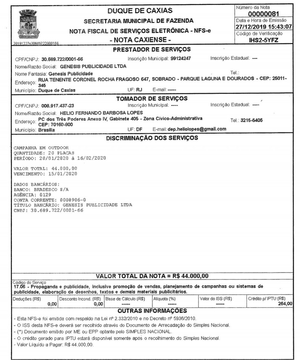 Meu agradecimento de hoje vai pro <a href="/depheliolopes/">Helio Lopes</a>, esse homem da "nova política" que apesar de ter um salário de R$ 33.736 e mais vários privilégios fez questão de gastar em um só mês 44mil reais do dinheiro do povo para fazer outdoors com o seu rosto!

youtu.be/VIyh1DXECt8