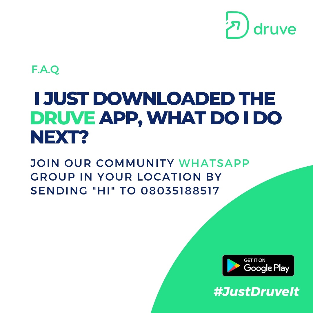 Druveinfo's tweet photo. Join #Druve WhatsApp communities in your location to get real time updates on Ads when they are available! #GetDruve
#BeADruver
#WhatsappCommunities https://t.co/PFWL5FTuDh
