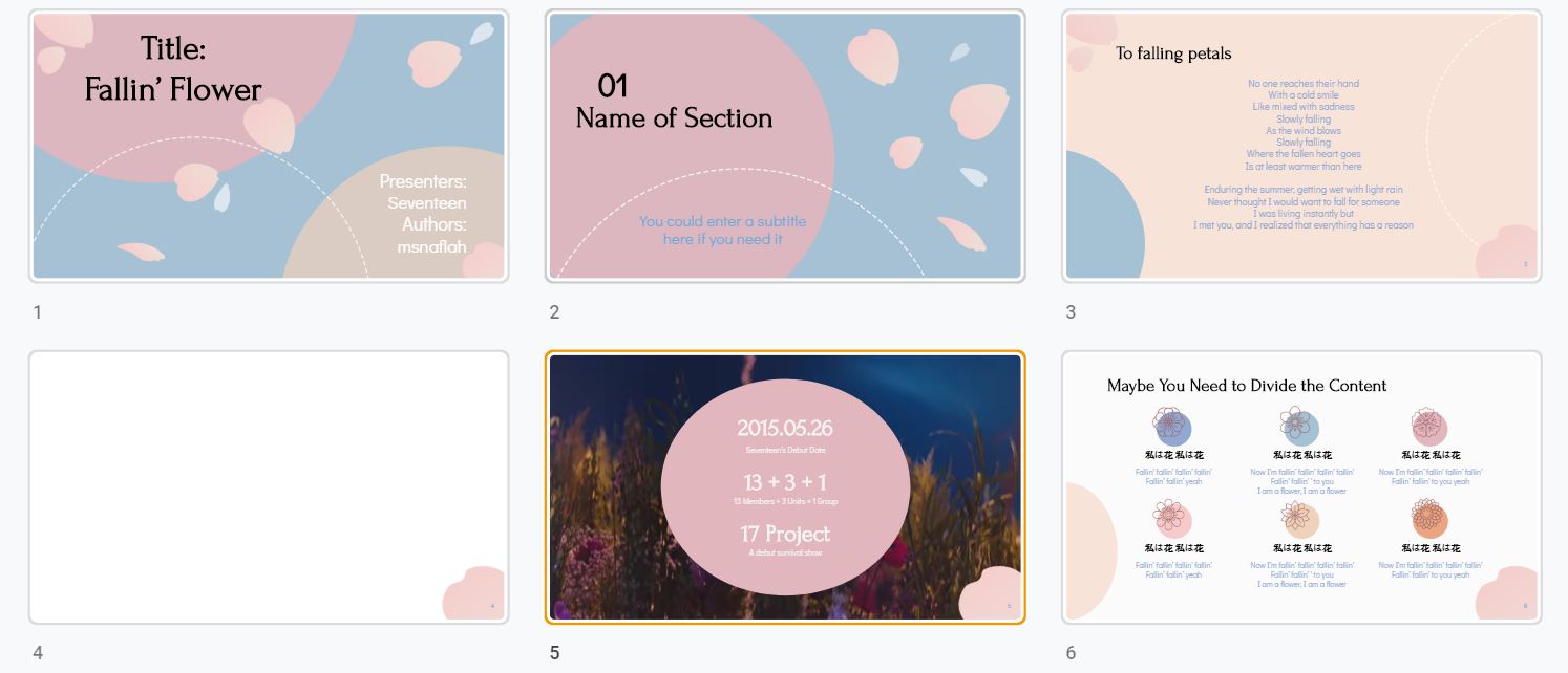 Myu on Twitter: quot Fallin #39 Flower inspired Slide/ Powerpoint Template Myu on Twitter: quot Fallin #39 Flower inspired Slide/ Powerpoint Template