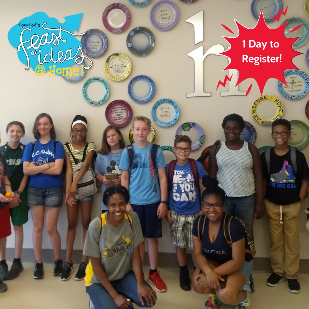 tomtodideas's tweet photo. Your generosity helps middle school students change the world. TomTod's #FeastAtHome is a great chance to hear stories straight from our students, and then consider how you would like to support that. Only one more day to register!

Register today at https://t.co/CTbC1xzuR1. https://t.co/PFTLg5NGSa
