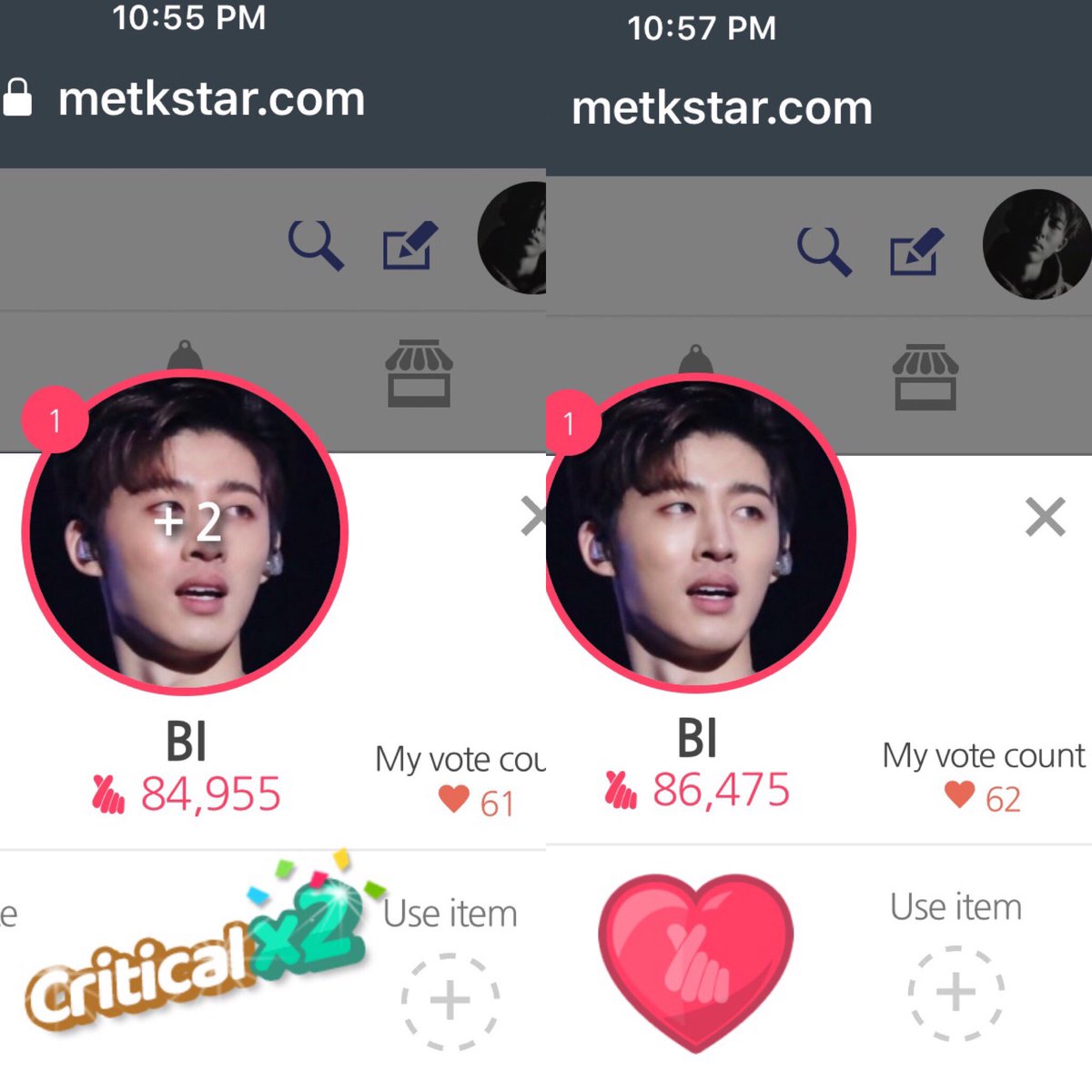 jbheart131's tweet photo. @khb131_Global  ending with 62 votes  anyway another day voting . 80K + main target we did it. 
#VersatileRapperBI https://t.co/r9pan3FY5a